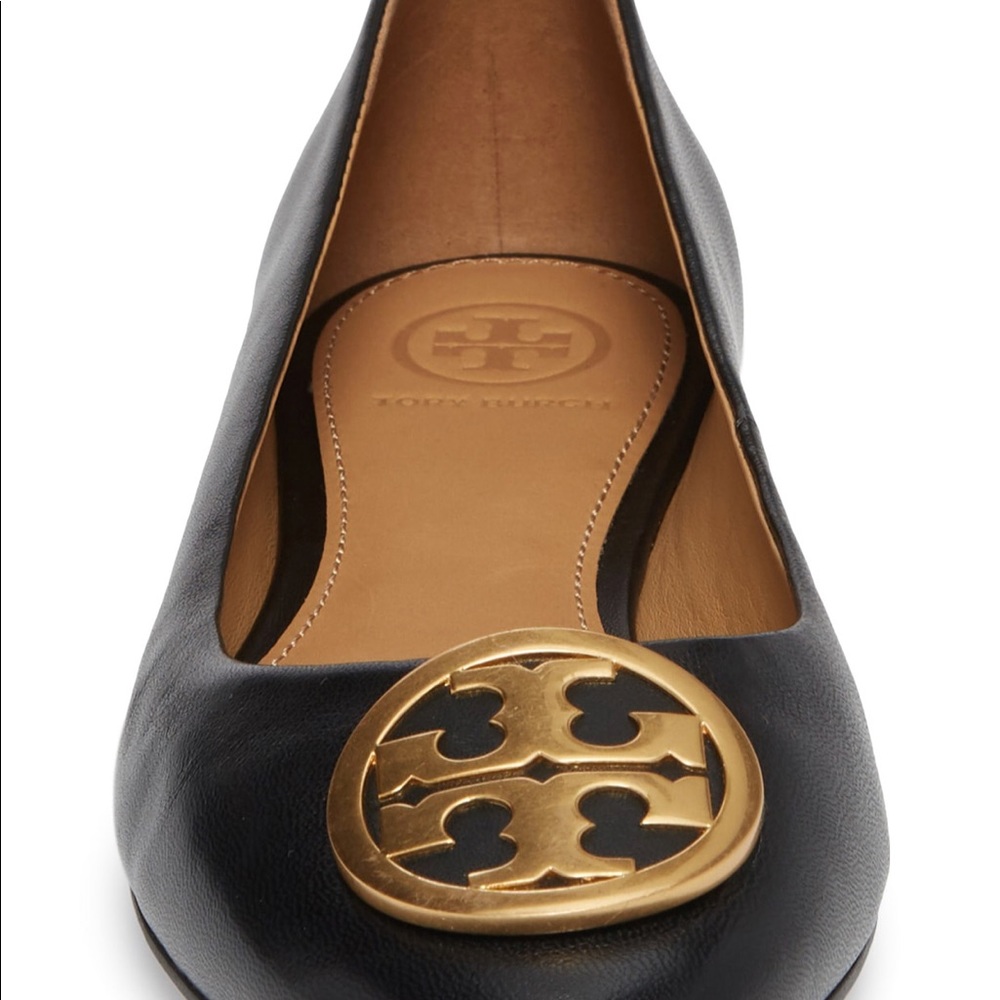 NWT: Tory Burch Benton Ballet Flat Black - Picture 4 of 6